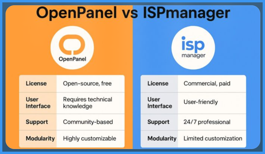 OpenPanel vs ISPmanager (EN)